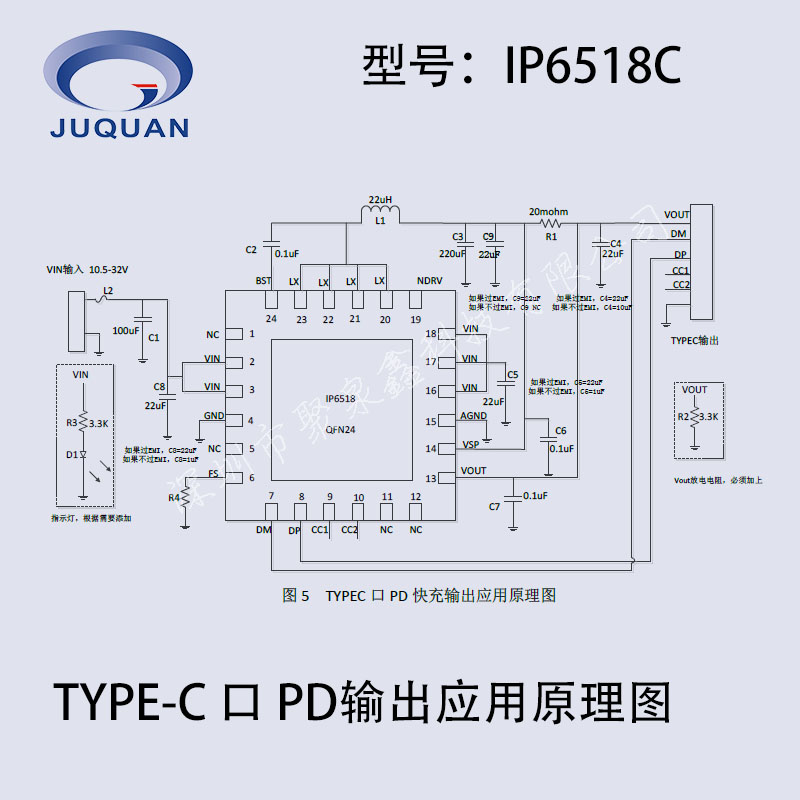 2帶PTYPE-C接口PD、QC3.0協(xié)議等